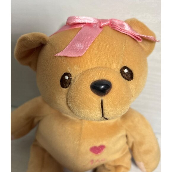 Cherished Teddies Ava 1998 Plush Bear Pink Bow Priscilla Hillman - Picture 2 of 6